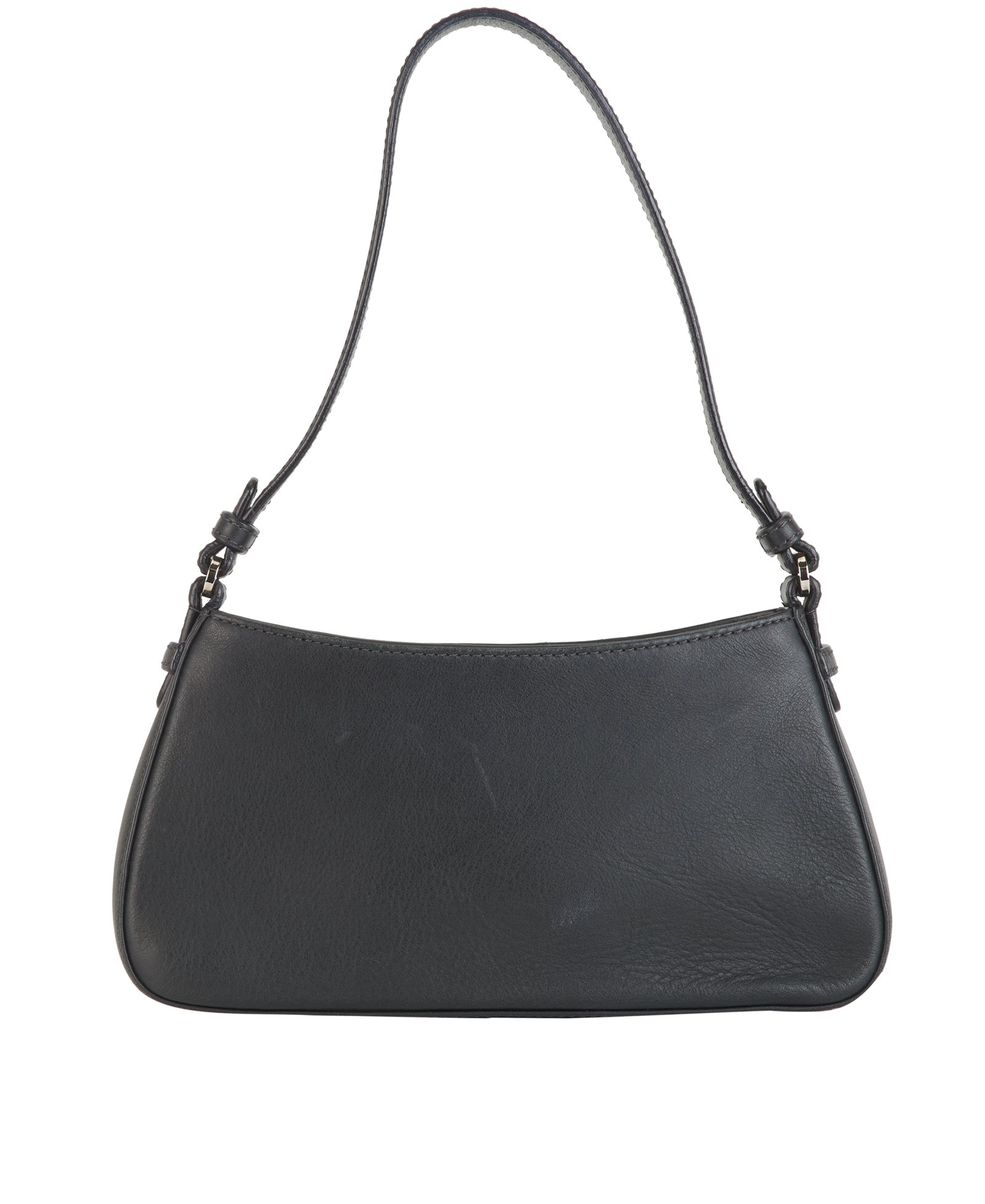 Small Anagram Shoulder Bag, &pound;450, Handbags, Black, Leather, Back view